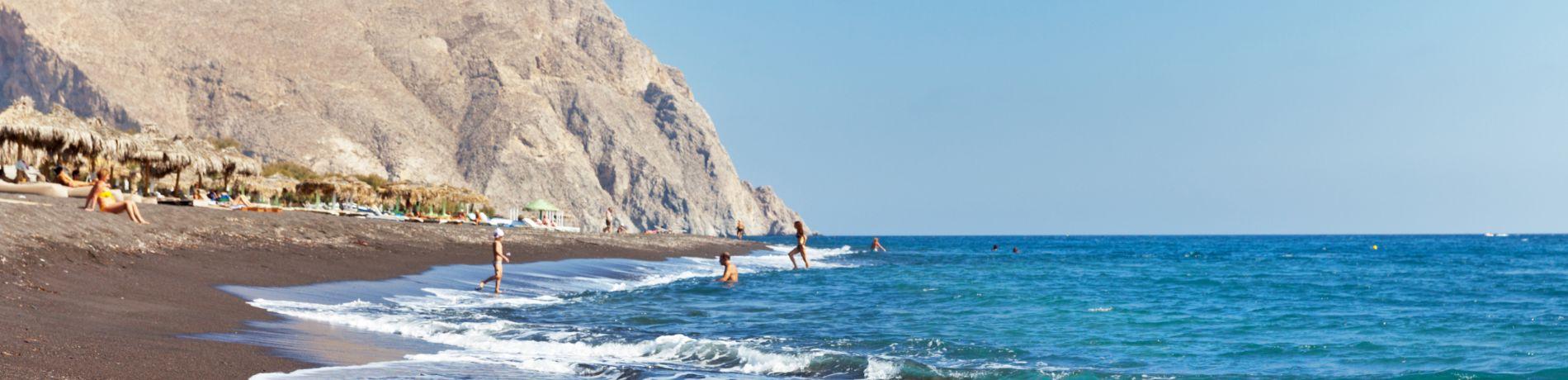 Spiaggia di Perissa, Santorini | Eden viaggi